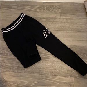 Black victoria secret pink sweatpants